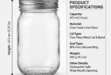 mason jar specifications