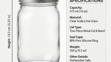 mason jar specifications