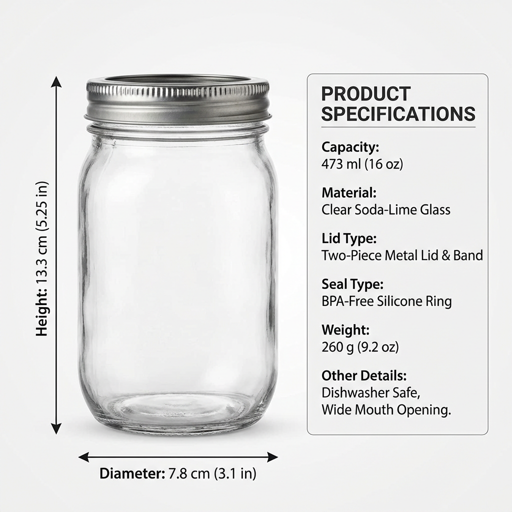 mason jar specifications
