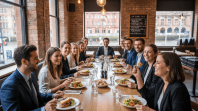 team lunch venue in Glasgow