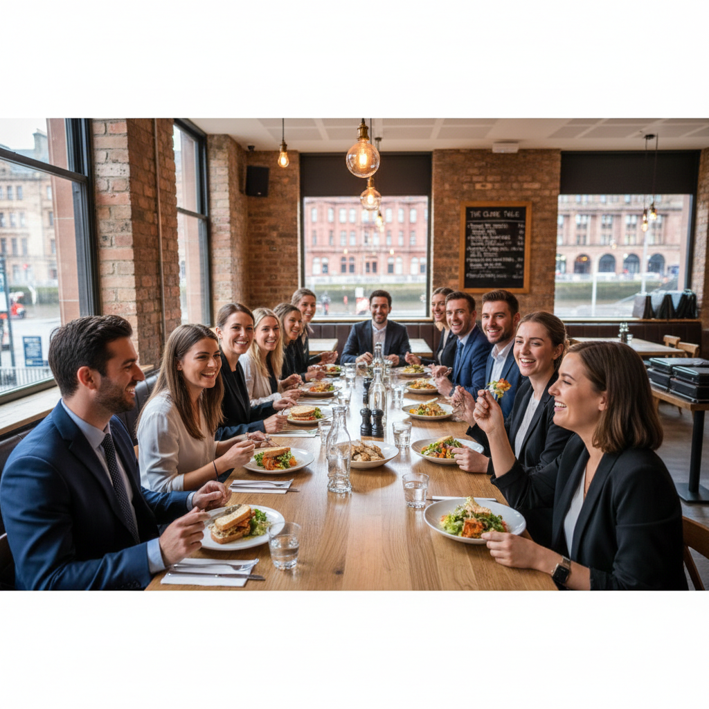 team lunch venue in Glasgow