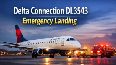 delta connection dl3543 emergency landing
