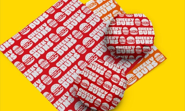 Custom Burger Wrapping Paper