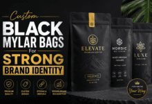 Custom Black Mylar Bags For Strong Brand Identity