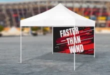 custom canopy tent banner