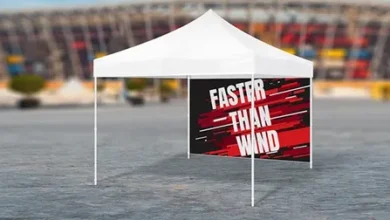 custom canopy tent banner